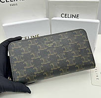 Жіночий гаманець на змійці Celine (А14) чорний