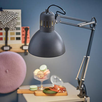 Офісна настільна лампа IKEA TERTIAL темно-сірий (503.553.95)