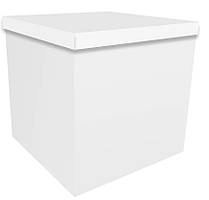 Коробка-сюрприз для кульок 70х70х70см біла