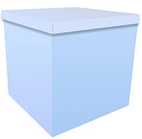 Коробка-сюрприз для кульок 70х70х70см блакитна