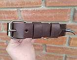 Шкіряний нашийник "Lockdog" шипи-кігті коричневий, фото 8
