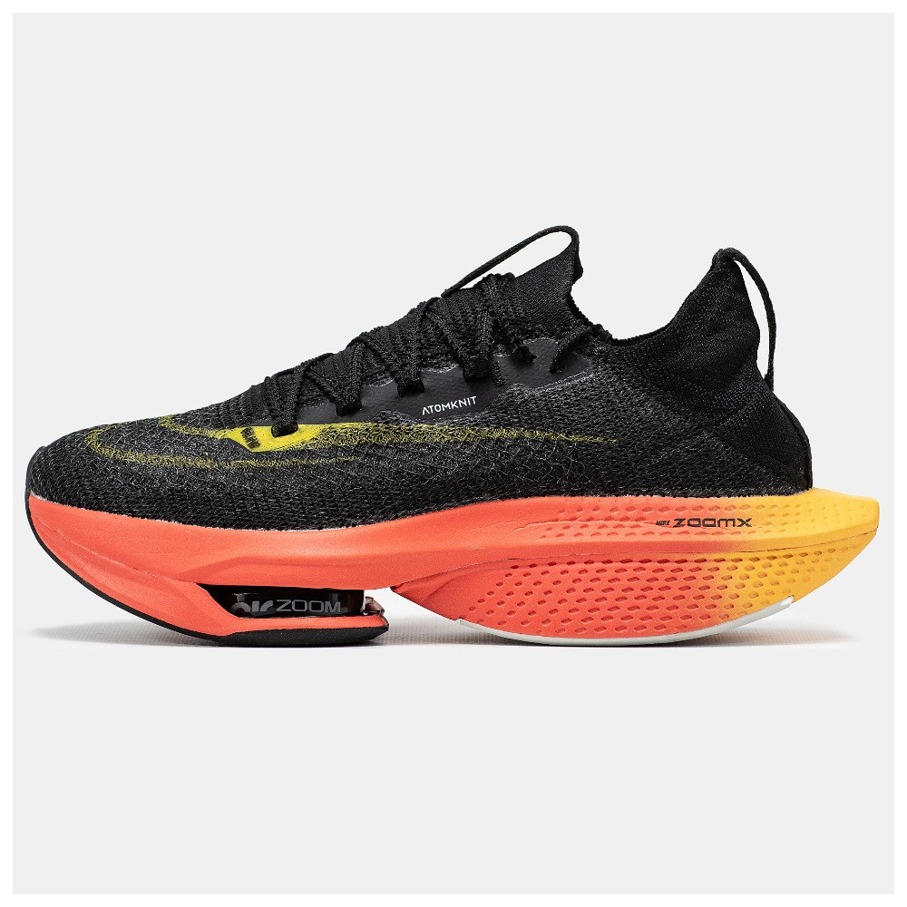 Чоловічі / жіночі кросівки Nike Air Zoom AlphaFly Next% 2 Black Orange, помаранчево-чорні кросівки найк аір зум альфафлай некст 2