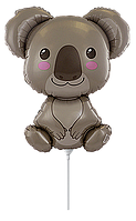 Фольгована кулька міні-фігура Flexmetal 12"(30х27 см) Коала