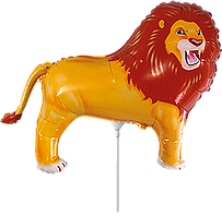 Фольгована кулька міні-фігура Flexmetal 16"(40х31 см) Лев
