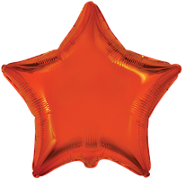 Фольгована кулька Flexmetal 18"(45 см) Зірка металік помаранчева