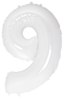 Цифра Flexmetal 40"(102 см) Біла 9 (плівка)