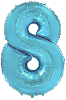 Фольгована цифра Flexmetal 40"(102 см) Пастель блакитна 8
