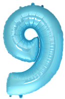 Фольгована цифра Flexmetal 40"(102 см) Пастель блакитна 9