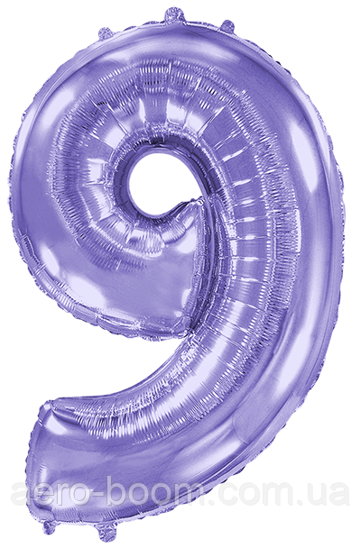 Фольгована цифра Flexmetal 40"(102 см) Бузкова 9, фото 1