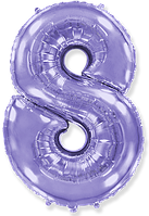 Фольгована цифра Flexmetal 40"(102 см) Бузкова 8