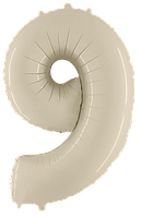Фольгована цифра Flexmetal 40"(102 см) Сатин кремова 9