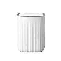 Сенсорне відро для сміття JAH 12 л прямокутне Nordic білий-сірий