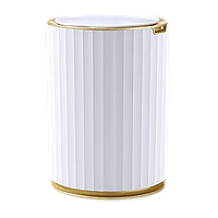 Сенсорне відро для сміття JAH 9 л кругле Nordic біле-золоте