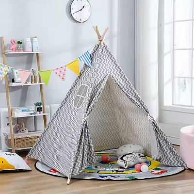 Лаконічний ігровий намет чохол вігвам дитині 150х120х135 Намет пірамідка доповнює інтер'єр дитячої кімнати