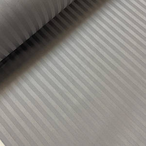 Страйп-сатин колір сірий, 100% бавовна (ТУРЦІЯ шир. 2,4 м) (SAT-ST-FR-37)