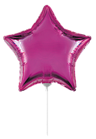 Фольгована кулька Flexmetal 9"(23 см) Зірка металік пурпурова