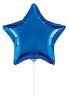 Фольгована кулька Flexmetal 9"(23 см) Зірка металік синя