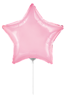 Фольгована кулька Flexmetal 9"(23 см) Зірка пастель рожева