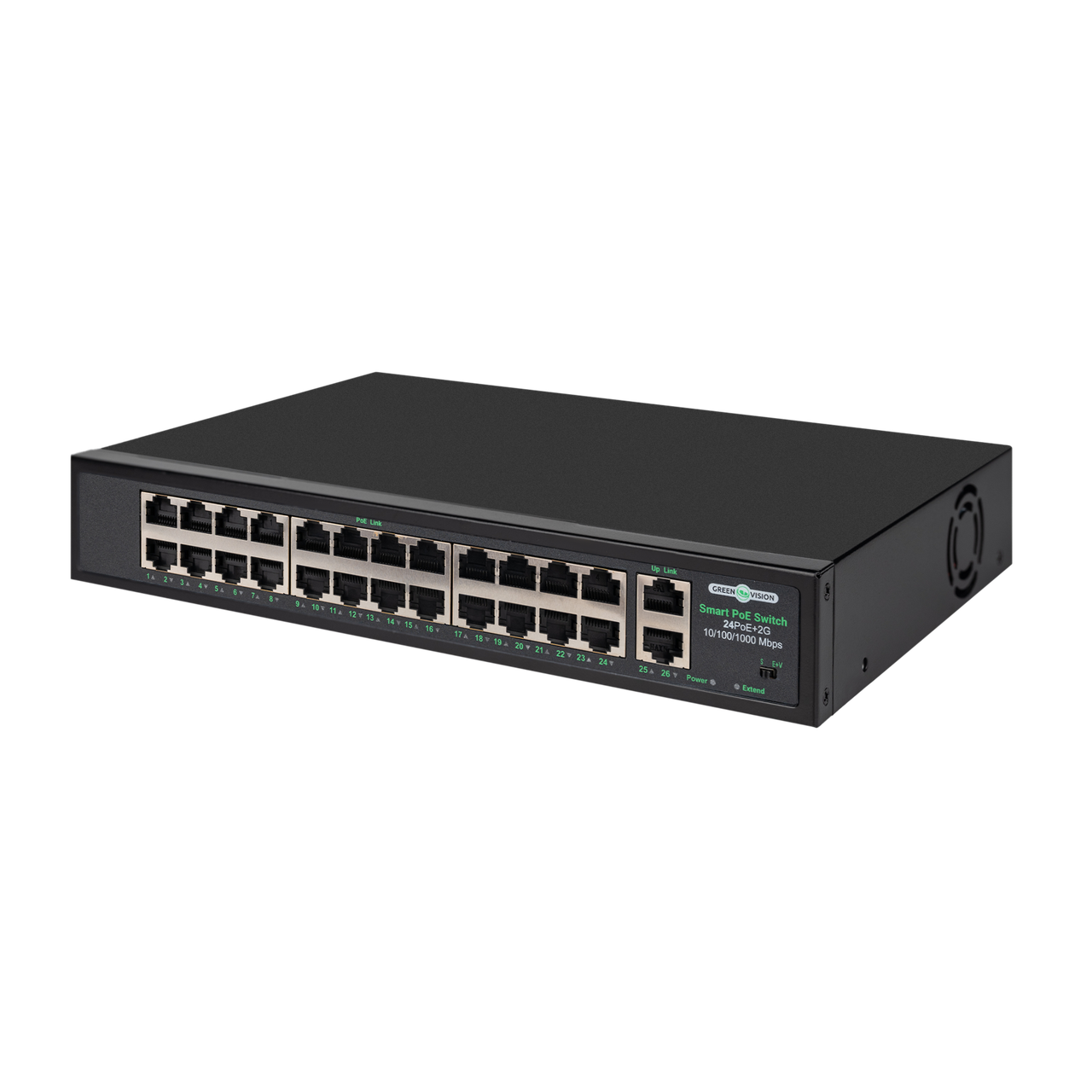 Комутатор мережевий POE GV-009-D-24+2PG, фото 1