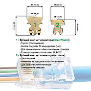Конектор наскрізний RJ45 Cat.5E (100 шт), фото 4