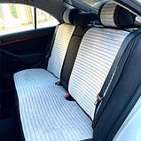 Повний комплект накидок CarFashion, модель MONACO PLUS, сірий/чорний, фото 2