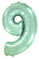 Фольгована цифра Flexmetal 40"(102 см) М'ятна 9