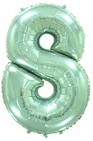 Фольгована цифра Flexmetal 40"(102 см) М'ятна 8