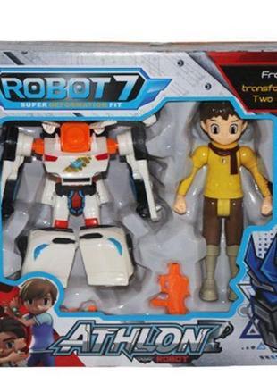 Робот-трансформер Athlon Тоботі фігурка Корі та робот Занго mini Tobot, фото 1