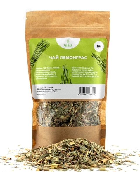 Чай Лемонграс 80 г ТМ Ahimsa