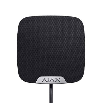Дротова сирена для приміщень AJAX HomeSiren Fibra (black)