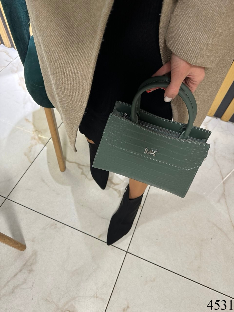 Сумка жіноча, смарагд, фото 1