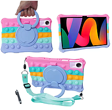 Чехол Pop it case на планшет Xiaomi Redmi Pad SE (11") / multicolored powder, фото 3