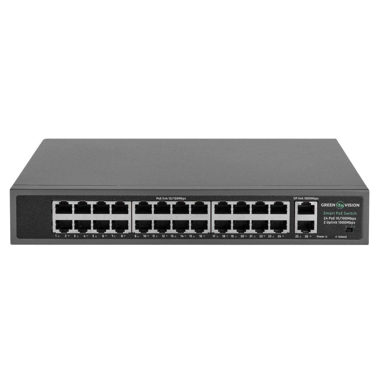 Комутатор мережевий POE GV-017-D-24+2PG