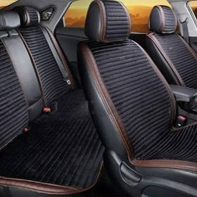 Повний комплект накидок CarFashion, модель MONACO PLUS, чорний/кава