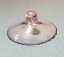 Присоска силіконова d - 35 мм з отвором 4 мм