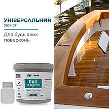 Поліуретановий водний лак для мікроцементу (А1кг + Б0.2кг), фото 5