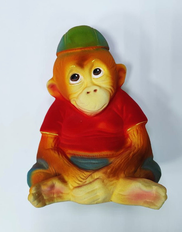 Скарбничка керамічна Мавпа 27*22*15см (червона) 0619.016, фото 1