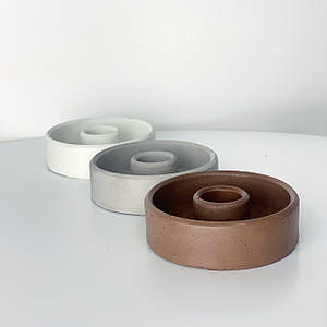 Бетонний свічник. Підсвічник. Підставка для свічок.