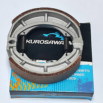 Колодки гальмівні задні GY6-125/GY6-150 (барабанне гальмо) KUROSAWA M-T