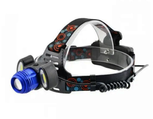 Яскравий потужний акумуляторний налобний ліхтар X-Balog BL-C862-T6 на голову із зарядкою 2x18650 XPE+COB