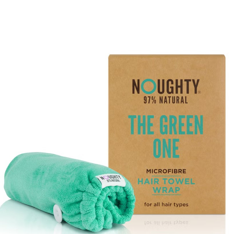 Рушник-тюрбан для швидкого сушіння волосся з мікрофібри Noughty Hair Towel Green