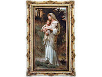 Набір для вишивання хрестиком Мадонна з немовлям муліне 37х 65 см канва №11 197565