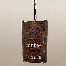 Іржавий підвіс індастріал-лофт х ланцюгом (61-CF01-1 BK+GD), фото 3