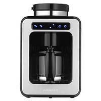 Кавоварка об'єм 0.6л. крапельна з кавомолкою (зерно + мелена), дисплей, ARDESTO FCM-DG064