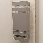 Сучасний вуличний сірий світильник на 2 лампи (67-2024-2 SL)