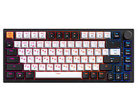 Клавіатура ігрова механічна GamePro MK-160 Red Swich Hot-Swap RGB Black-White