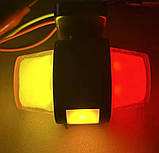 Гарабарити занесення неонові (neon) червоно-жовті 12-24v. Габаритні ріжки світлодіодні причепа 1-шт, фото 3