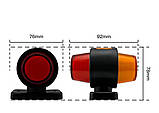 Гарабарити занесення неонові (neon) червоно-жовті 12-24v. Габаритні ріжки світлодіодні причепа 1-шт, фото 4