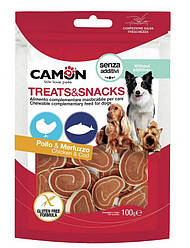 Camon (Камон) Treats & Snacks Chicken - Суші ласощі для собак (куркою та тріскою) 100 гр