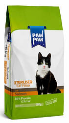 Pawpaw (Пау Пау) Sterilised Adult Cat Food with Salmon сухий корм для стерилізованих кішок (лосось) 15 кг